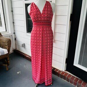 NWT Max Studio Women's Small Red Maxi Dress